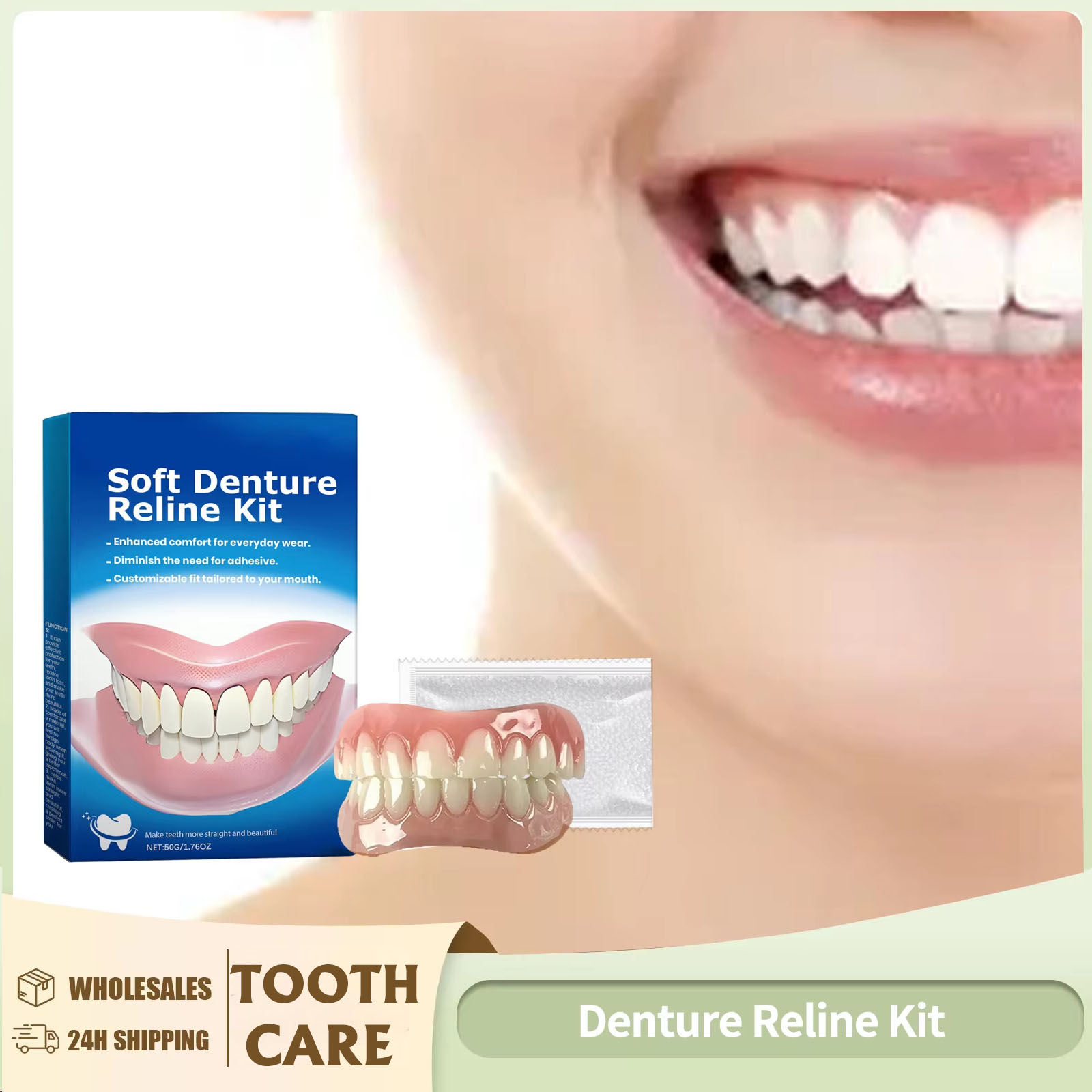 Denture Reline Kit Silicone Li - Teeth Whitening Kit review and price